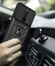 Cover per fotocamera scorrevole Custodia protettiva in TPU + PC, For Xiaomi Redmi 9, For Xiaomi Redmi 9A, For Xiaomi Redmi Note 9S