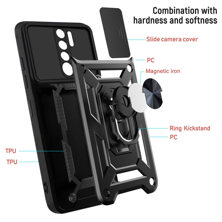 Cover TPU con copri fotocamera scorrevole per Xiaomi Redmi 9A