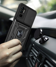 Cover per fotocamera scorrevole Custodia protettiva in TPU + PC, For Xiaomi Redmi Note 10 5G