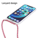 Custodia trasparente antiurto con cordino per iPhone 13 Pro Max