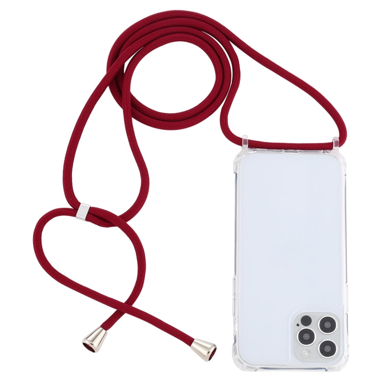 Custodia trasparente antiurto con cordino per iPhone 13