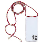 Custodia trasparente antiurto con cordino per iPhone 13