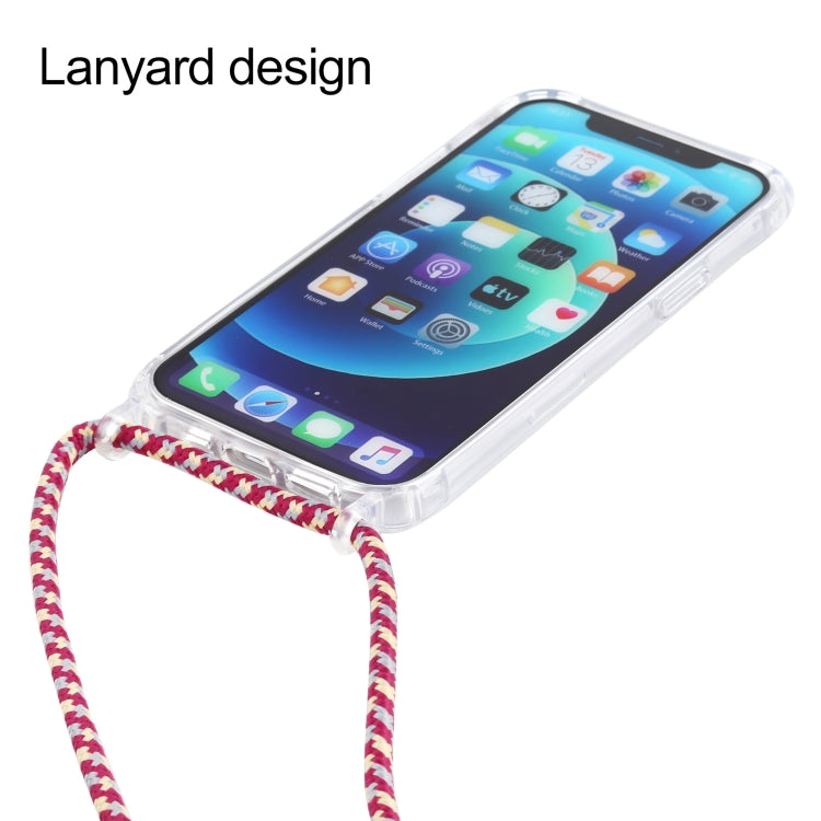 Custodia trasparente antiurto con cordino per iPhone 13