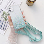 Custodia antiurto in TPU con glitter per iPhone 12 Pro Max