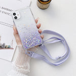 Custodia antiurto in TPU con glitter per iPhone 12 Pro Max