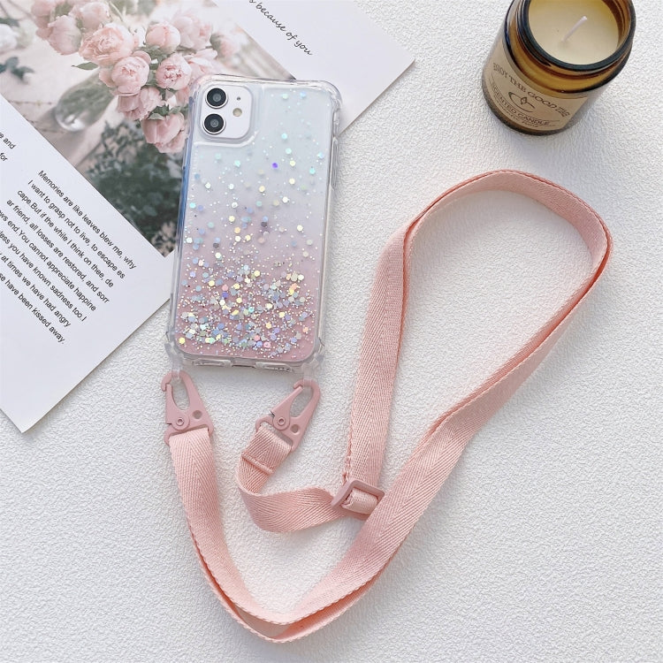 Custodia antiurto in TPU con glitter per iPhone 12 Pro Max