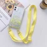 Custodia antiurto in TPU con glitter per iPhone 12 Pro Max