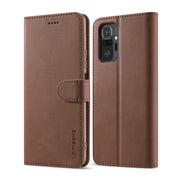 LC.IMEEKE Custodia in pelle a vibrazione orizzontale con struttura in vitello con supporto, slot per schede e portafoglio, For Xiaomi Redmi 10