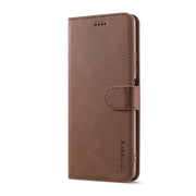 LC.IMEEKE Custodia in pelle a vibrazione orizzontale con struttura in vitello con supporto, slot per schede e portafoglio, For Xiaomi Redmi 10
