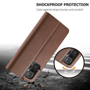 LC.IMEEKE Custodia in pelle a vibrazione orizzontale con struttura in vitello con supporto, slot per schede e portafoglio, For Xiaomi Redmi 10