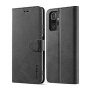 LC.IMEEKE Custodia in pelle a vibrazione orizzontale con struttura in vitello con supporto, slot per schede e portafoglio, For Xiaomi Redmi 10
