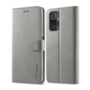 LC.IMEEKE Custodia in pelle a vibrazione orizzontale con struttura in vitello con supporto, slot per schede e portafoglio, For Xiaomi Redmi 10