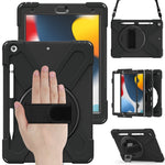 Custodia in silicone con tracolla per iPad 10.2 2019-2021