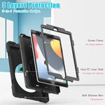 Custodia in silicone con tracolla per iPad 10.2 2019-2021