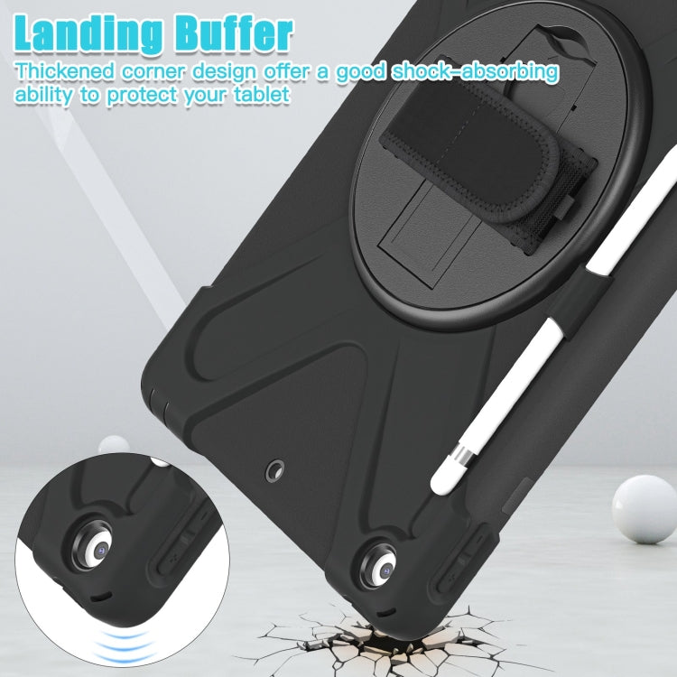 Custodia protettiva in silicone + PC con supporto e tracolla, For iPad 10.2 2021 / 2020 / 2019