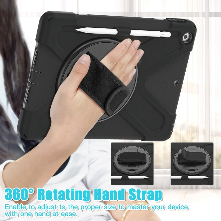 Custodia protettiva in silicone + PC con supporto e tracolla, For iPad 10.2 2021 / 2020 / 2019