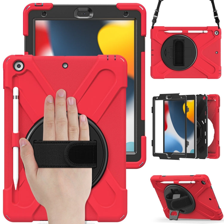 Custodia in silicone con tracolla per iPad 10.2 2019-2021