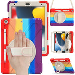 Custodia in silicone con tracolla per iPad 10.2 2019-2021
