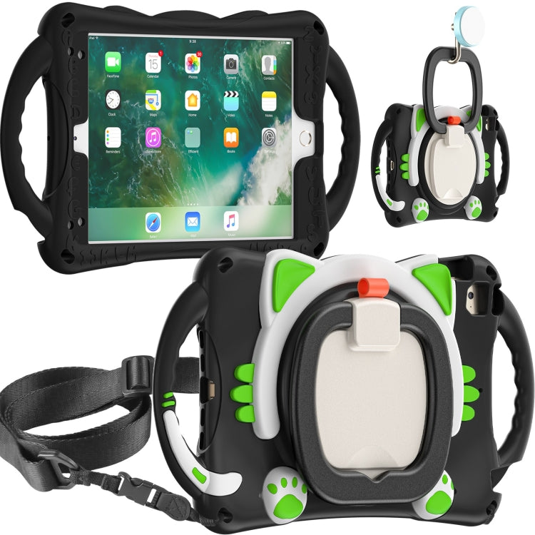 Custodia protettiva in EVA antiurto per bambini Cute Cat King con supporto, tracolla e maniglia, For iPad mini 2019 / 4 / 3 / 2 / 1