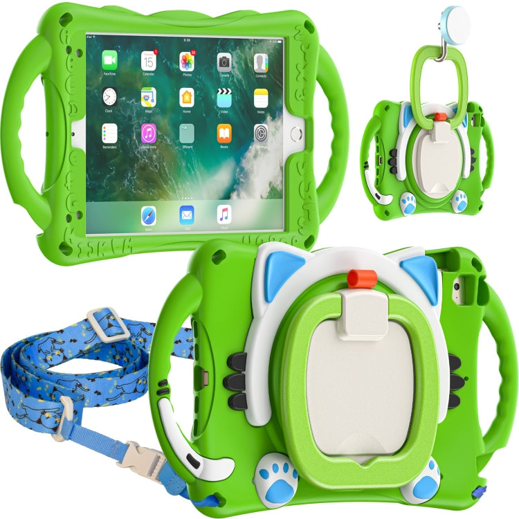 Custodia protettiva in EVA antiurto per bambini Cute Cat King con supporto, tracolla e maniglia, For iPad mini 2019 / 4 / 3 / 2 / 1