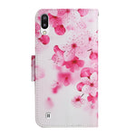 Custodia in pelle flip orizzontale con motivo dipinto con supporto, slot per schede e portafoglio, For Samsung Galaxy A01
