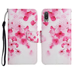 Custodia in pelle flip orizzontale con motivo dipinto con supporto, slot per schede e portafoglio, For Samsung Galaxy A02