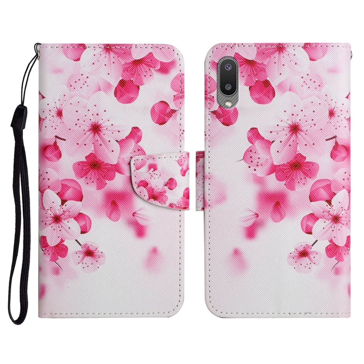 Custodia in pelle flip orizzontale con motivo dipinto con supporto, slot per schede e portafoglio, For Samsung Galaxy A02