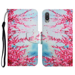 Custodia in pelle flip orizzontale con motivo dipinto con supporto, slot per schede e portafoglio, For Samsung Galaxy A02