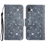 Custodia in pelle flip orizzontale con motivo dipinto con supporto, slot per schede e portafoglio, For Samsung Galaxy A02