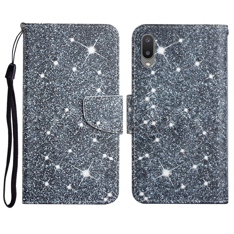 Custodia in pelle flip orizzontale con motivo dipinto con supporto, slot per schede e portafoglio, For Samsung Galaxy A02