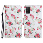 Custodia in pelle flip orizzontale con motivo dipinto con supporto, slot per schede e portafoglio, For Samsung Galaxy A02s US Edition