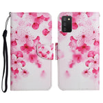 Custodia in pelle flip orizzontale con motivo dipinto con supporto, slot per schede e portafoglio, For Samsung Galaxy A02s EU Edition