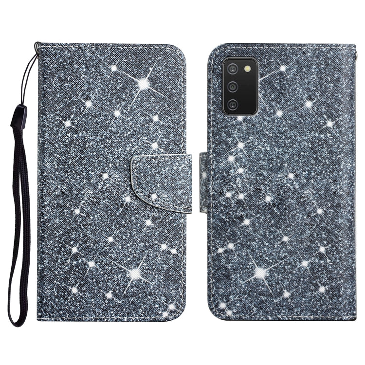 Custodia in pelle flip orizzontale con motivo dipinto con supporto, slot per schede e portafoglio, For Samsung Galaxy A03s 164mm