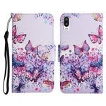 Custodia in pelle flip orizzontale con motivo dipinto con supporto, slot per schede e portafoglio, For Samsung Galaxy A10 / M10