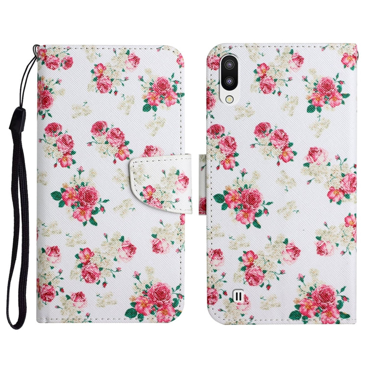 Custodia in pelle flip orizzontale con motivo dipinto con supporto, slot per schede e portafoglio, For Samsung Galaxy A10 / M10