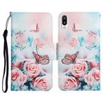 Custodia in pelle flip orizzontale con motivo dipinto con supporto, slot per schede e portafoglio, For Samsung Galaxy A10 / M10
