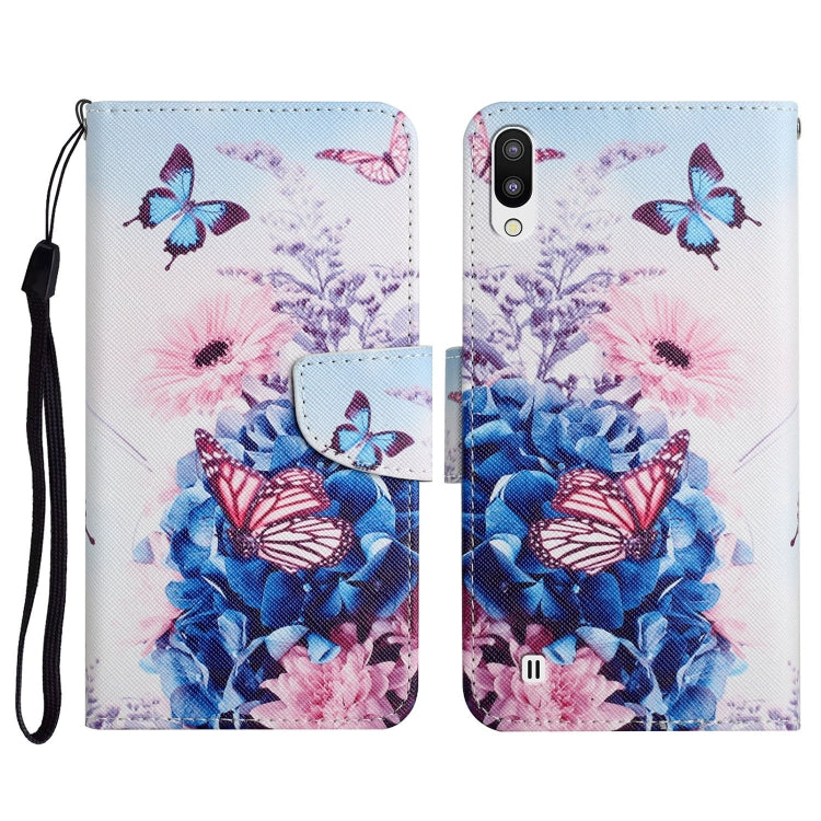 Custodia in pelle flip orizzontale con motivo dipinto con supporto, slot per schede e portafoglio, For Samsung Galaxy A10 / M10