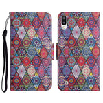 Custodia in pelle flip orizzontale con motivo dipinto con supporto, slot per schede e portafoglio, For Samsung Galaxy A10 / M10