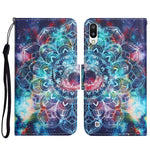 Custodia in pelle flip orizzontale con motivo dipinto con supporto, slot per schede e portafoglio, For Samsung Galaxy A10 / M10