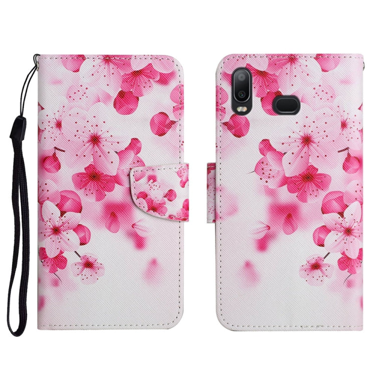 Custodia in pelle flip orizzontale con motivo dipinto con supporto, slot per schede e portafoglio, For Samsung Galaxy A10s