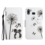 Custodia in pelle flip orizzontale con motivo dipinto con supporto, slot per schede e portafoglio, For Samsung Galaxy A10s