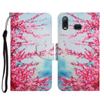 Custodia in pelle flip orizzontale con motivo dipinto con supporto, slot per schede e portafoglio, For Samsung Galaxy A10s