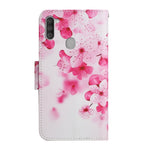 Custodia in pelle flip orizzontale con motivo dipinto con supporto, slot per schede e portafoglio, For Samsung Galaxy A11