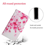 Custodia in pelle flip orizzontale con motivo dipinto con supporto, slot per schede e portafoglio, For Samsung Galaxy A11