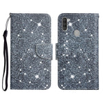 Custodia in pelle flip orizzontale con motivo dipinto con supporto, slot per schede e portafoglio, For Samsung Galaxy A11
