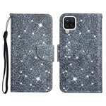 Custodia in pelle flip orizzontale con motivo dipinto con supporto, slot per schede e portafoglio, For Samsung Galaxy A12