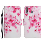 Custodia in pelle flip orizzontale con motivo dipinto con supporto, slot per schede e portafoglio, For Samsung Galaxy A20s