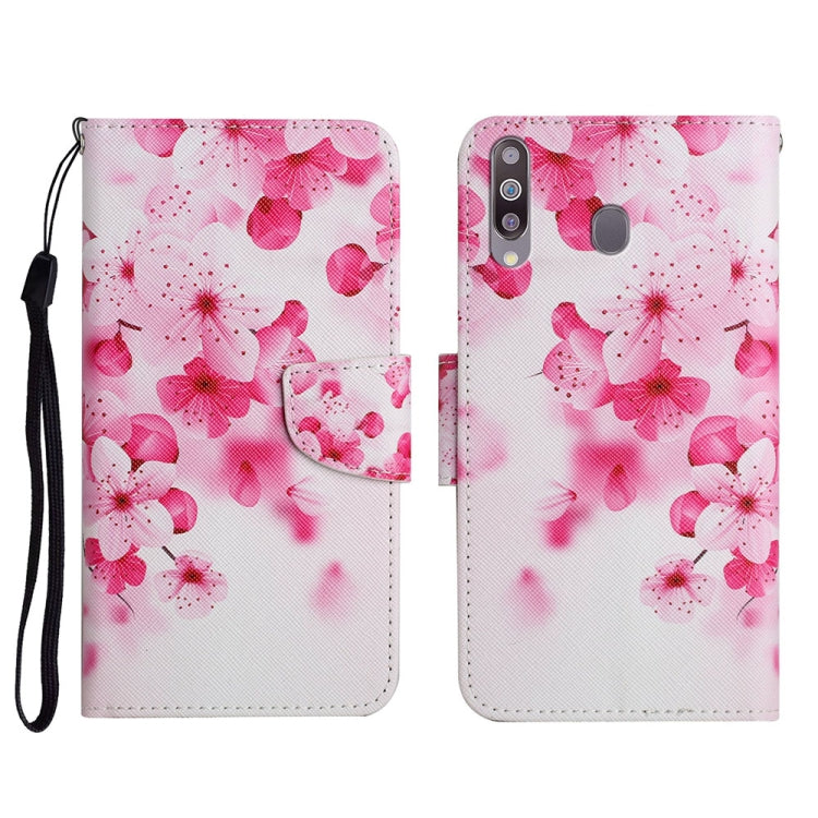 Custodia in pelle flip orizzontale con motivo dipinto con supporto, slot per schede e portafoglio, For Samsung Galaxy A20s