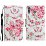 Custodia in pelle flip orizzontale con motivo dipinto con supporto, slot per schede e portafoglio, For Samsung Galaxy A20s