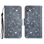 Custodia in pelle flip orizzontale con motivo dipinto con supporto, slot per schede e portafoglio, For Samsung Galaxy A20s